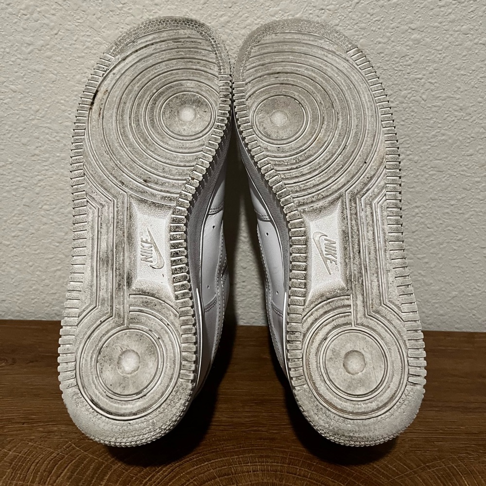 White/White Nike Air Force 1, size 10 - Picture 6 of 8